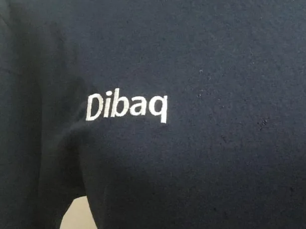 Camiseta con logotipo bordado en pecho derecho
