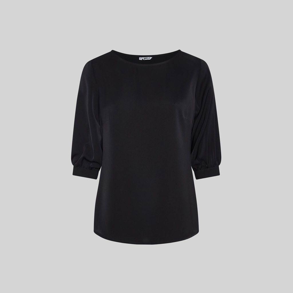 blusa-mujer-semi-ajustada-manga-3-4-rizada-rosanna-240006-2
