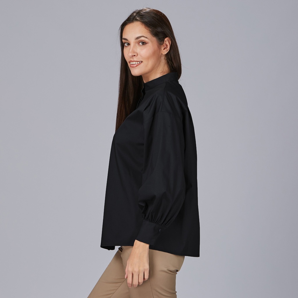 camisa-mujer-oversize-cuello-mao-manga-abullonada-maddalena-240034-1