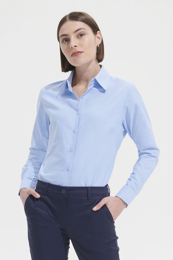 camisa-oxford-mujer-manga-larga-16020-foto-modelo