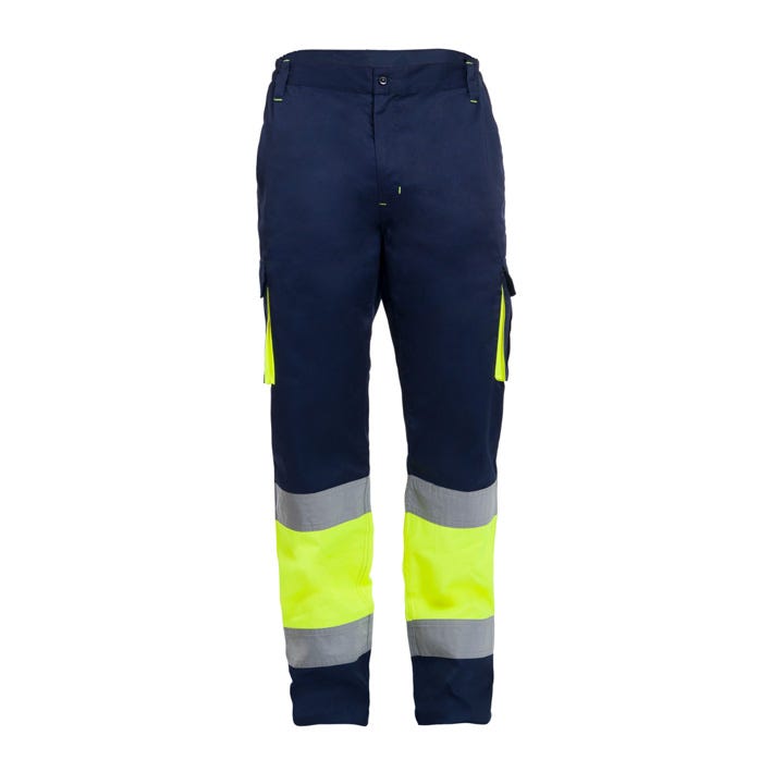 [KING HV ORANGE/NAVY XS] PANTALÓN ALTA VISIBILIDAD KING TOMAS BODERO (XS, HV ORANGE-NAVY)