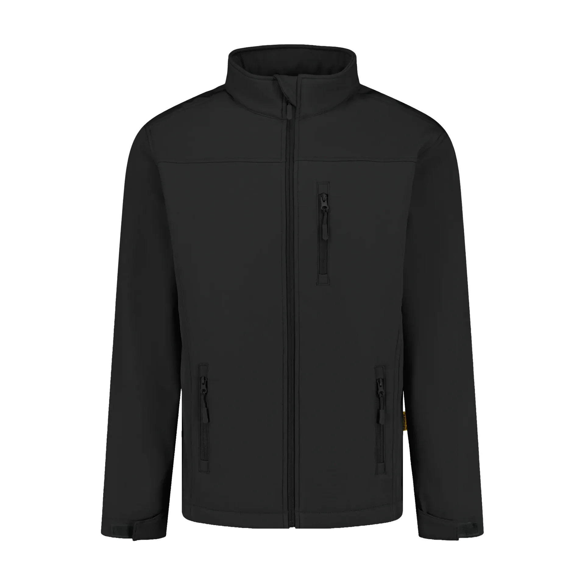 [SKY BLACK XS] CHAQUETA SOFT SHELL 2 CAPAS 92%POLIESTER 8%ELASTAN 280GRAMOS BEE WORK SKY (XS, BLACK)