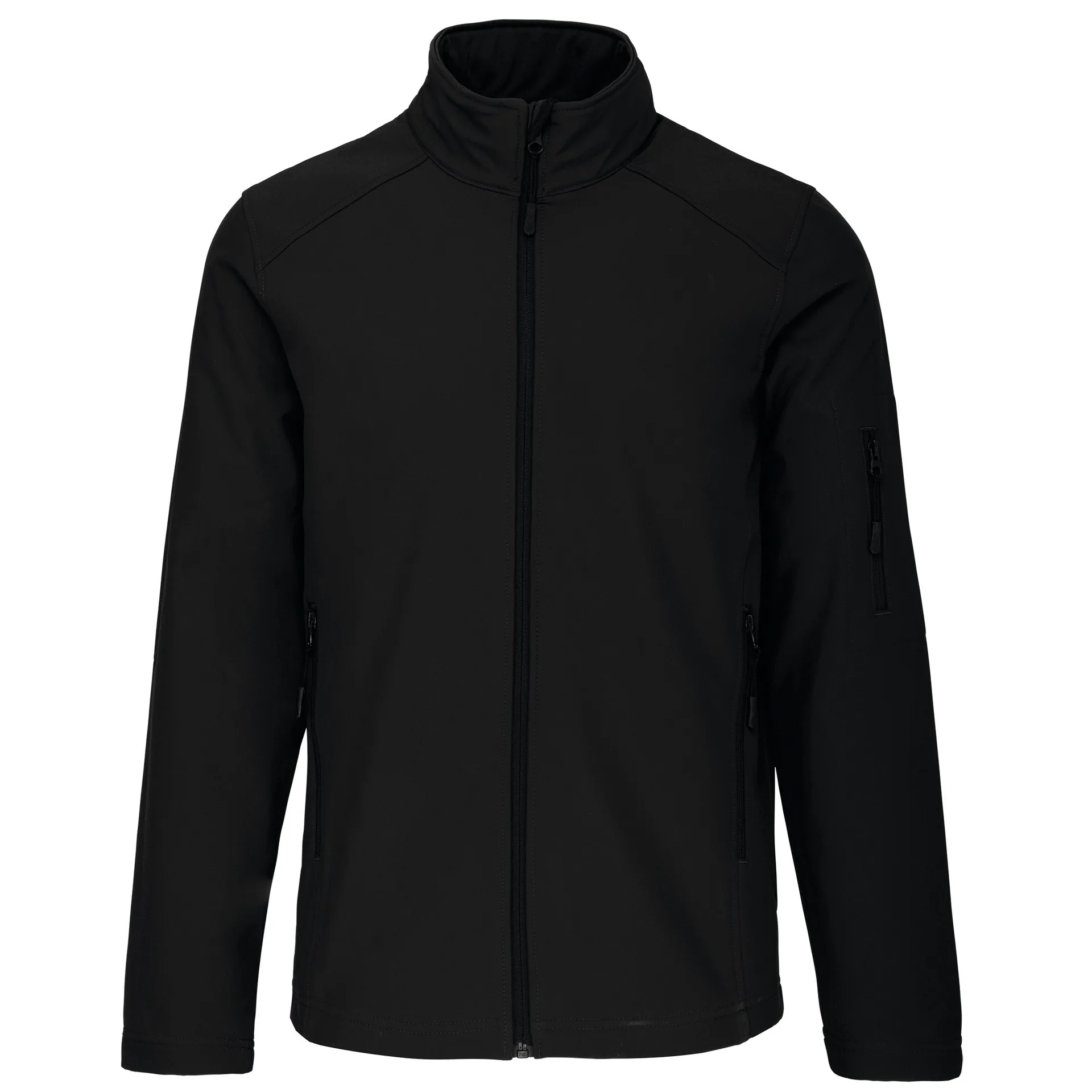 [K401_20329_20323] CHAQUETA SOFT SHELL CRO 3 CAPAS MICRO POLAR 8.000MM (S, Black)