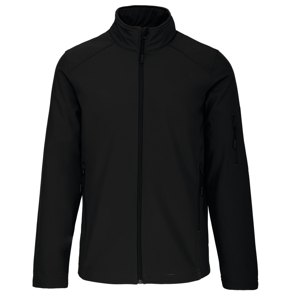 [K401_20329_20323] CHAQUETA SOFT SHELL CRO 3 CAPAS MICRO POLAR 8.000MM (S, Black)