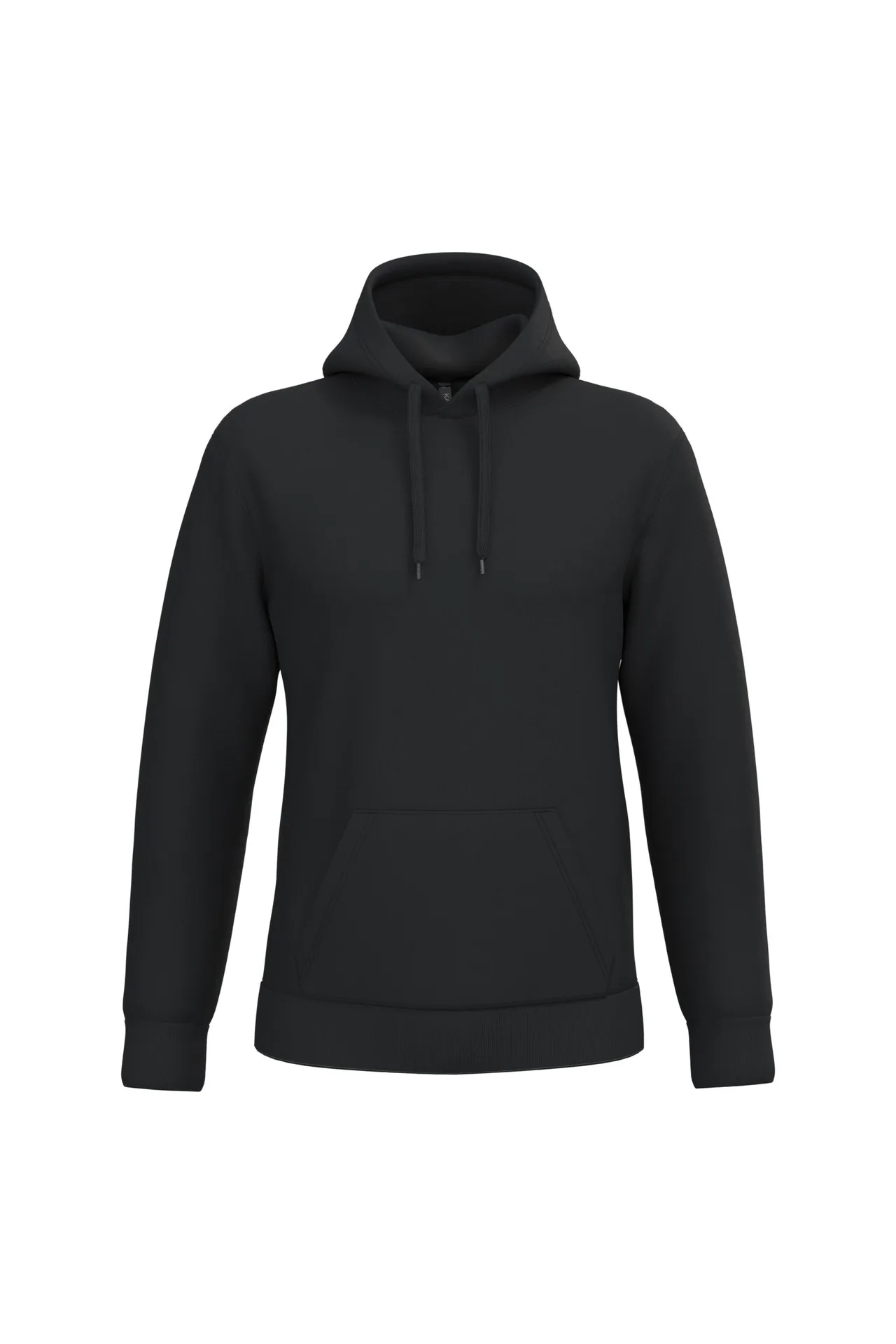 [K476_53652_53644] SUDADERA HOMBRE CAPUCHA CERRADA ALGODON PEINADO KARIBAN K476 (XS, Black)