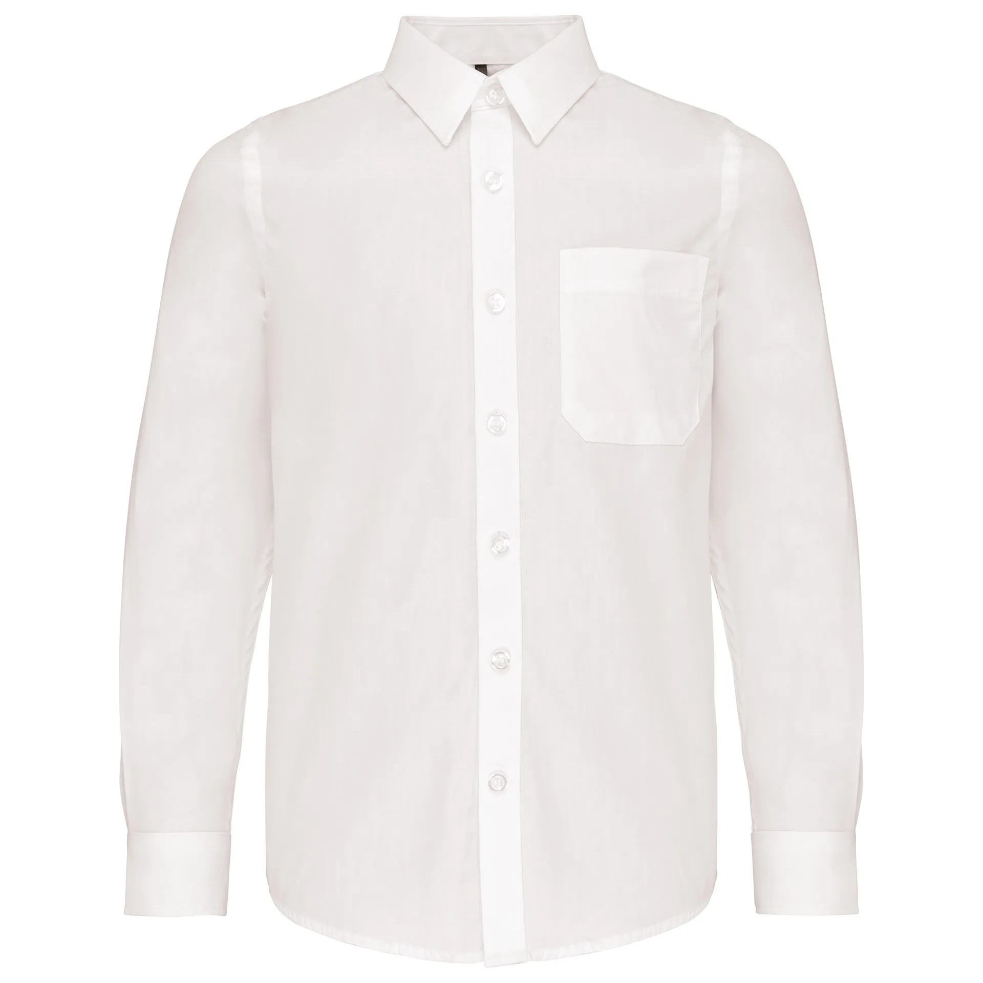 [K521_43092_43091] CAMISA NIÑO M/L 1 BOLSILLO POPELIN 100%ALGODON (6/8 ans)