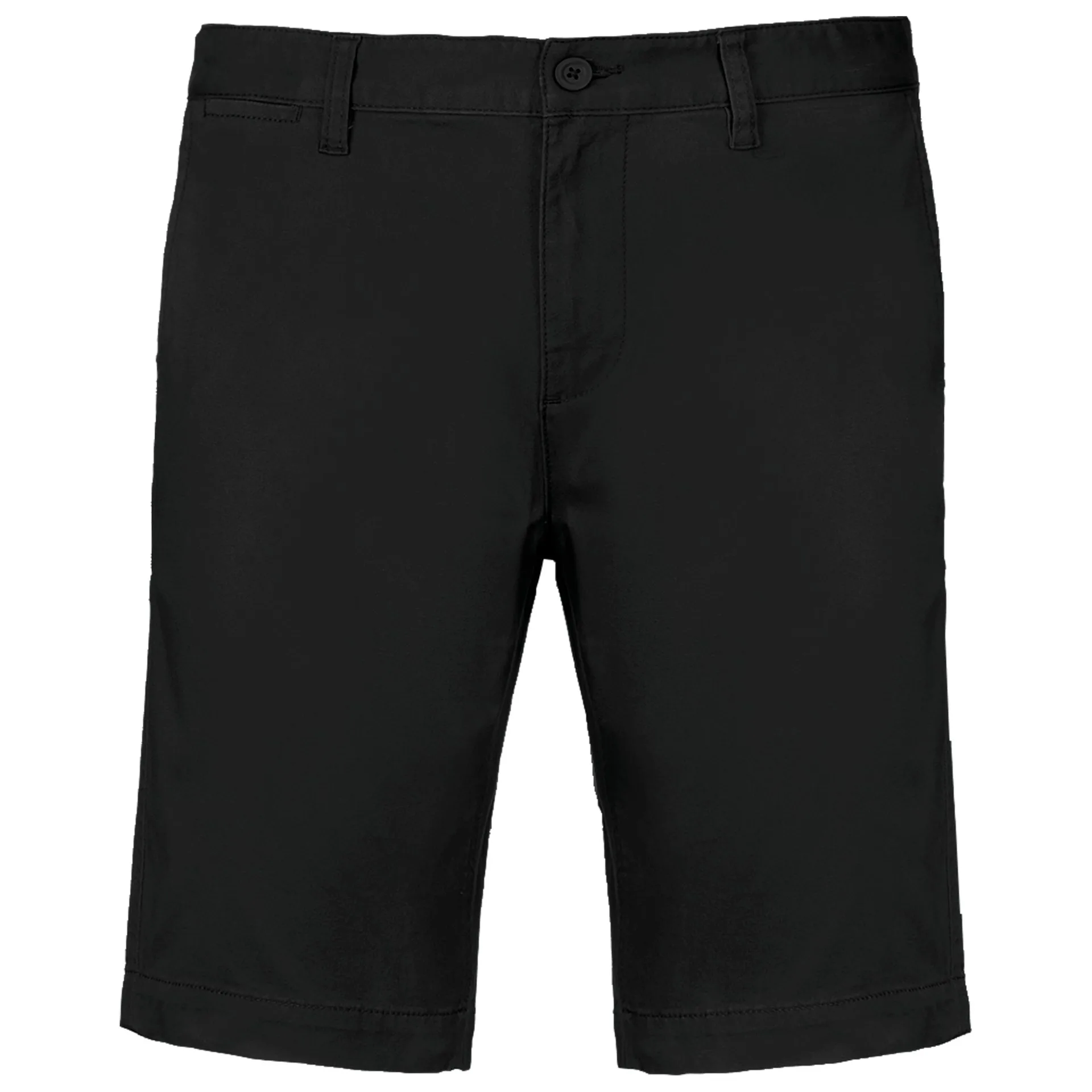 [K750_55141_88531] PANTALON CORTO CRO CHINO CORTE MODERNO 98%ALG 2%ELASTAN (36 FR, Black)