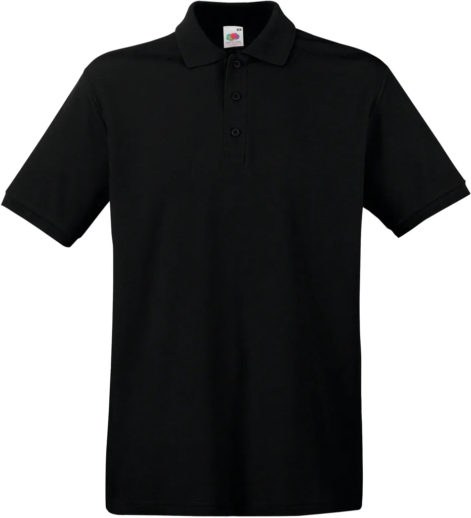 [SC63218C_40509_40503] POLO CRO M/C 180 GRAMOS 3 BOTONES 100%ALGODON PREMIUM (S, Black)