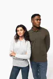 POLO MANGA LARGA ALGODÓN PIQUÉ CONTRASTES K243