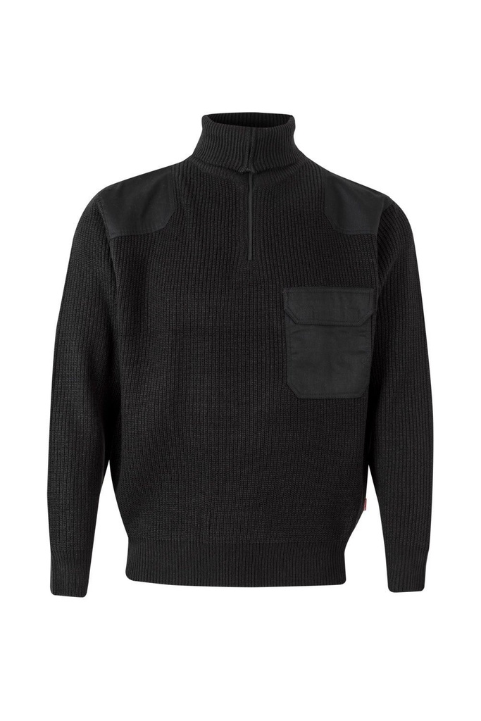 [101_00_S] JERSEY PUNTO MEDIA CREMALLERA VELILLA 101 (S, 00 NEGRO)