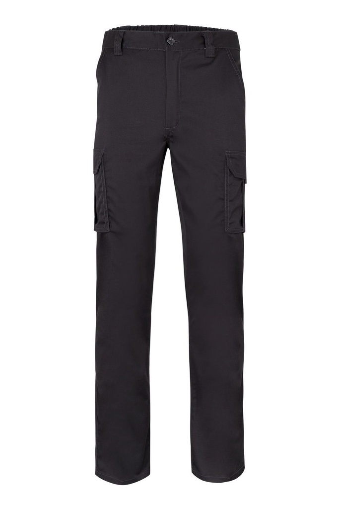 [103002S_00_34] PANTALÓN DE TRABAJO MULTIBOLSILLOS ELÁSTICO VELILLA 103002S (34, 00 NEGRO)