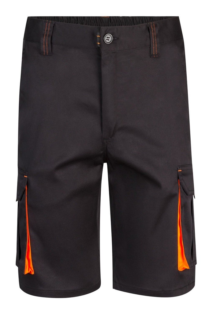 [103010S_00/19_34] PANTALON CORTO MATCH FLUOR VELILLA 103010S (34, 00/19 NEGRO/NARANJA FLÚOR)