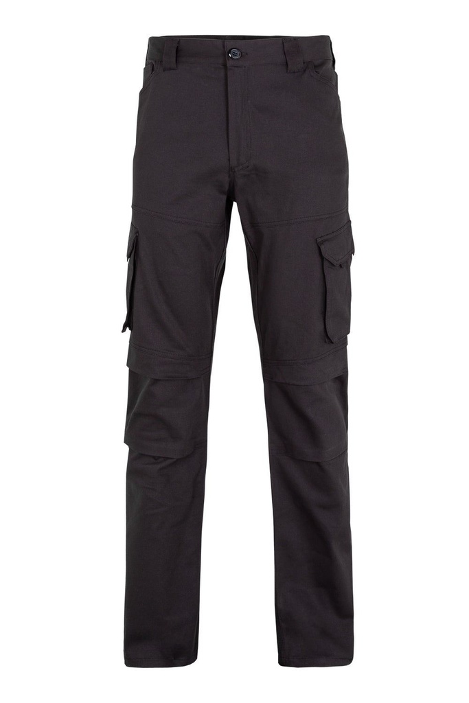 [103012S_00_S] PANTALON MULTIBOLSILLO ALGODON STRETCH  MULTIBOLSILLO (S, 00 NEGRO)