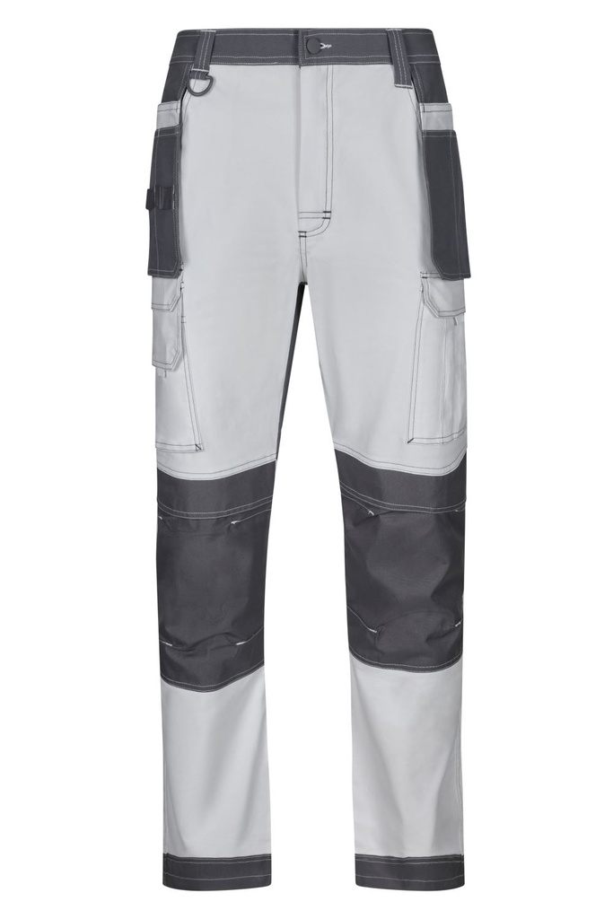 [103019S_07/08_S] PANTALON CANVAS SOLID MATCH VELILLA 103019S (S, 07/08 BLANCO/GRIS)