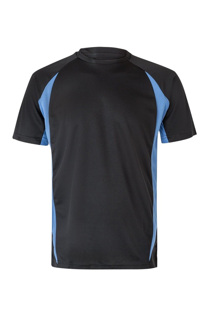 [105501_00/05_S] CAMISETA M/CORTA TOTAL MATCH VELILLA 105501 (S, 00/05 NEGRO/CELESTE)