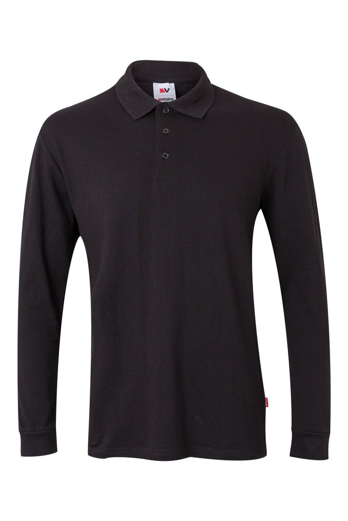 [105503_00_XS] POLO CRO M/L 180GR 60%ALGODON 40%POLIESTER (XS, 00 NEGRO)