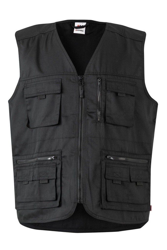 [105901_00_S] CHALECO FINO MULTIBOLSILLOS VELILLA 105901 (S, 00 NEGRO)
