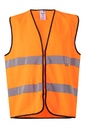 CHALECO AMARILLO FLUOR CON CREMALLERA A/V EN 471