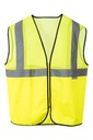 CHALECO A/V REJILLA 2 BANDAS REFLECT FLUOR CREMALLERA EN 471