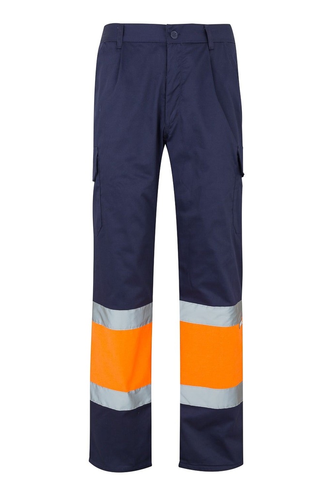 PANTALON FORRADO BICOLOR A/V BANDAS REFLEC MULTIBOL EN347