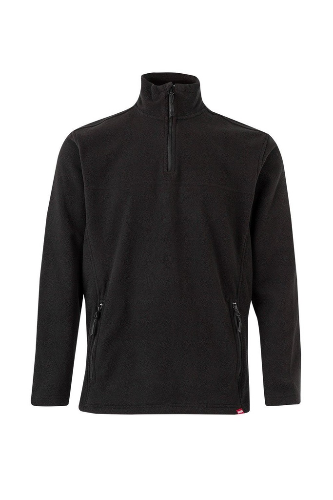 [201501_00_XS] POLAR MEDIA CREMALLERA 220GR 2 BOLSILLOS 100% ACRILICO (XS, 00 NEGRO)