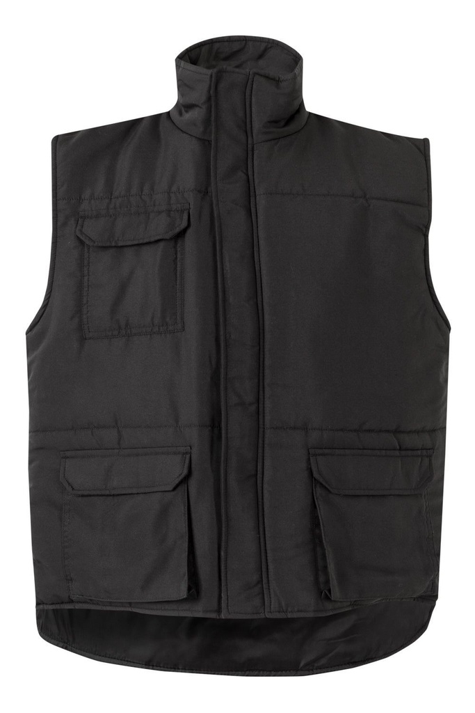 [205901_00_S] CHALECO ACOLCHADO MULTIBOLSILLOS VELILLA 205901 (S, 00 NEGRO)