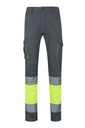 PANTALON A/V BICOLOR BANDAS REFLECTANTE 100%ALGODON 240GR