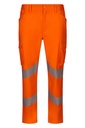 PANTALON MONOCOLOR A/V TEJIDO ELASTICO BANDAS REFLECTANTES EN20471 CLASE 2 240GR 46%ALGODON 38%EME