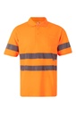 POLO CRO M/C A/V LISO BANDAS REFLECTANTE 55%ALGODON 45%POLI