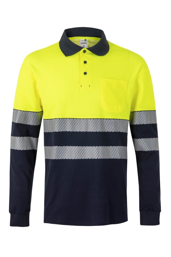 POLO M/LARGA ALTA VISIBILIDAD SEGMENTADA VELILLA 305525
