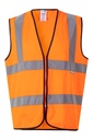 CHALECO FLUOR CON CREMALLERA A/V EN 471 4 BANDAS