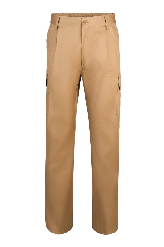 [345_06_34] PANTALÓN MULTIBOLSILLOS FINO VELILLA 345 (34, 06 BEIGE)