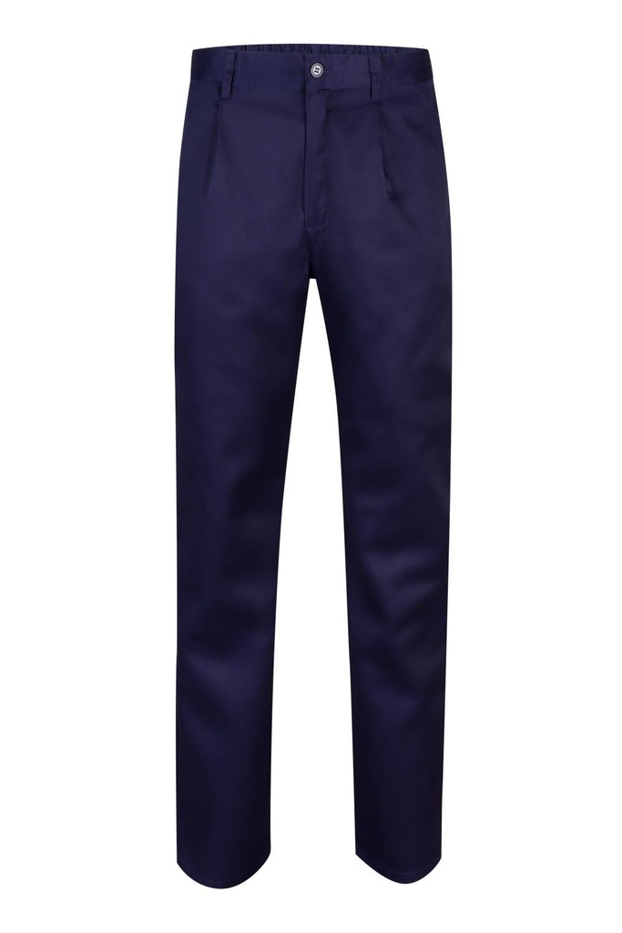 [349_01_36] PANTALON CON PINZA CON GOMA Y TRES BOLSILLOS (36, 01 AZUL MARINO)