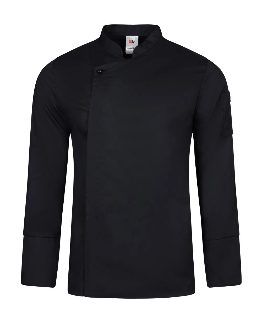 [405202TC_00_46] CHAQUETILLA COCINA M/L CREMALLERA OCULTA 67% POLIESTER (46, 00 NEGRO)