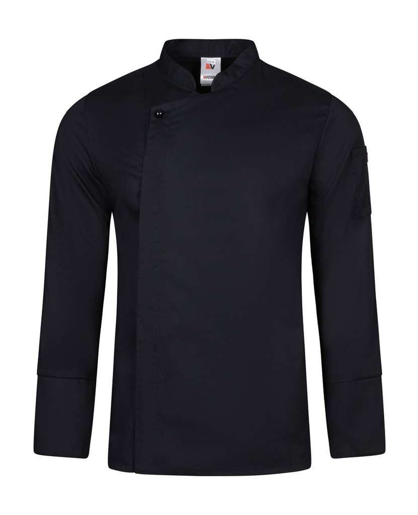 CHAQUETILLA COCINA M/L CREMALLERA OCULTA 67% POLIESTER