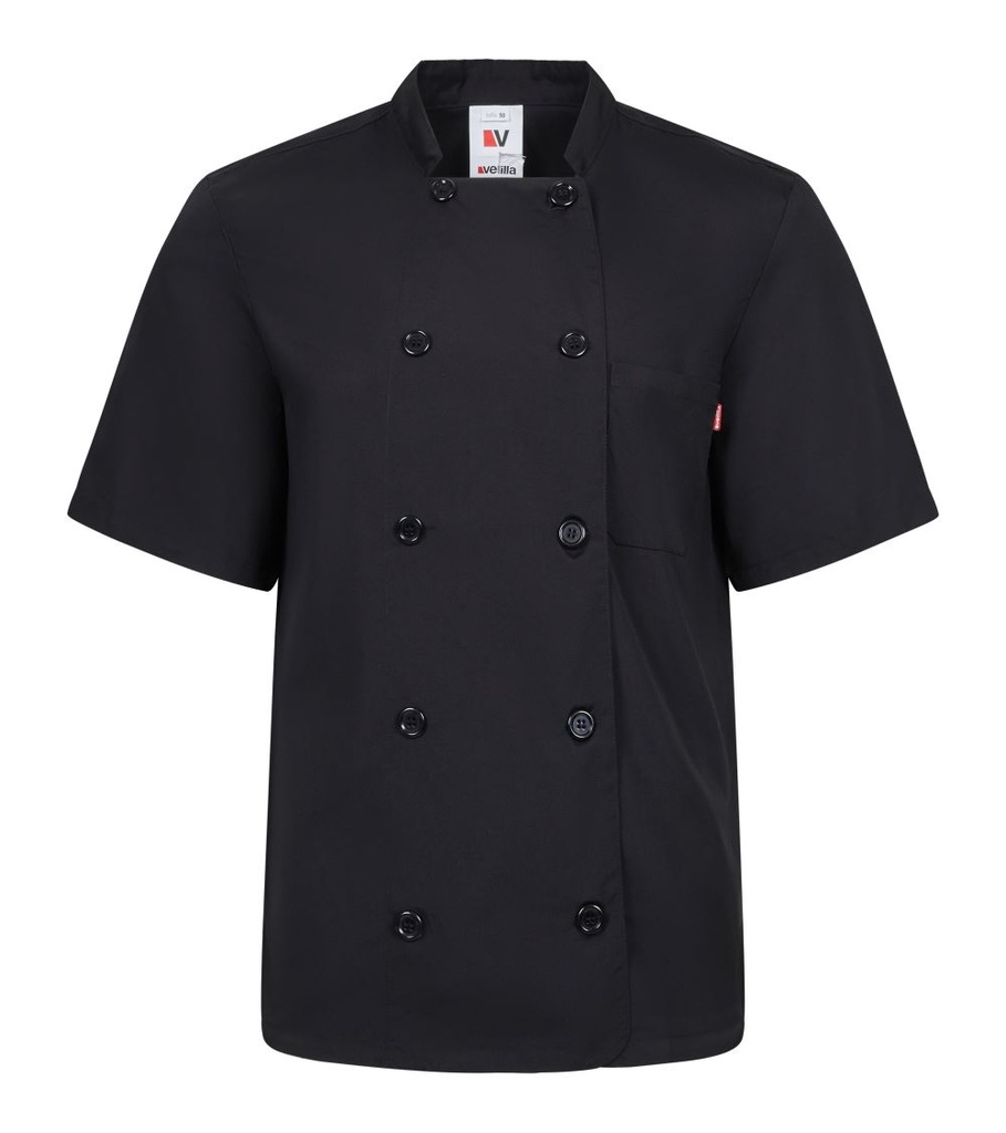 CHAQUETILLA COCINA M/C CLASICA 1 BOLSILLO TEJIDO PLANA