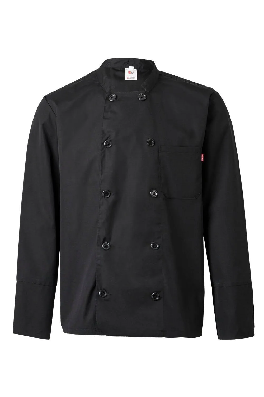 [434_00_44] CHAQUETILLA COCINA M/L BOTON PASTA 175GR 35%ALGODON (44, 00 NEGRO)