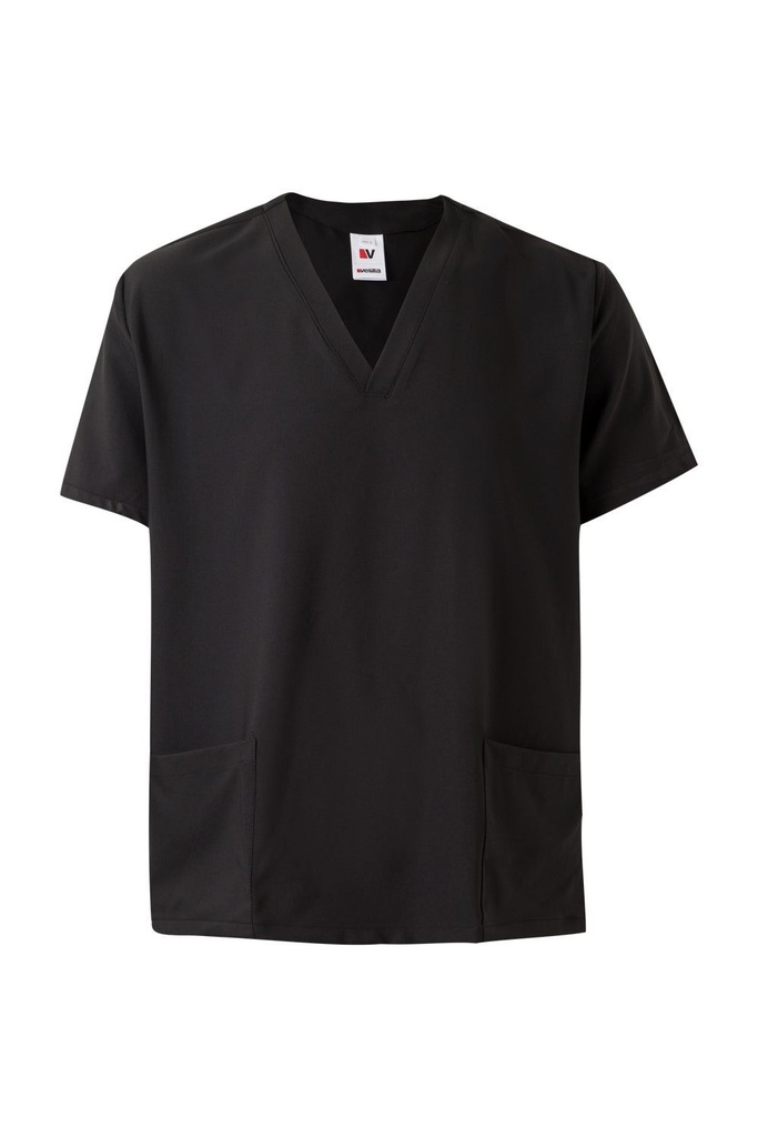 [535207_00_XS] Camisola Pijama Microfibra Manga Corta Velilla 535207 (XS, 00 NEGRO)