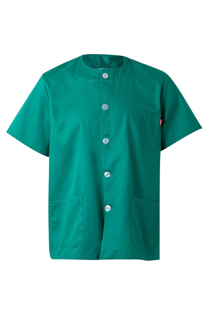[599_02_XS] Chaqueta Pijama Abotonada Manga Corta Velilla 599 (XS, 02 VERDE)