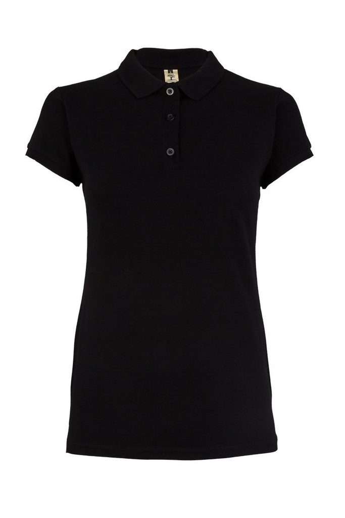 [MK214CV_200_XS] POLO MUJER M/CORTA 65% POLIÉSTER 35% ALGODÓN NOBBY NOBLE (XS, 200 BLACK)