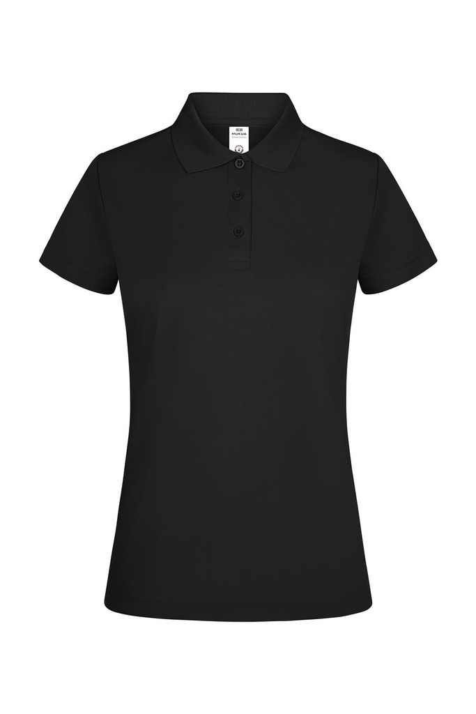 [PS160W_200_XS] POLO MANGA CORTA MUJER TRANSPIRABLE BOGAN WOMAN VELILLA PS160W (XS, 200 BLACK)