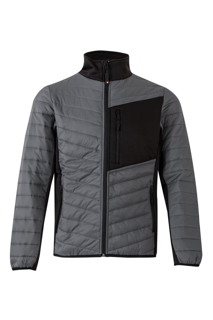 [206009_08/00_XS] CHAQUETA STRETCH CONTRASTE TÉCNICO 206009 (XS, 08/00 GRIS/NEGRO)