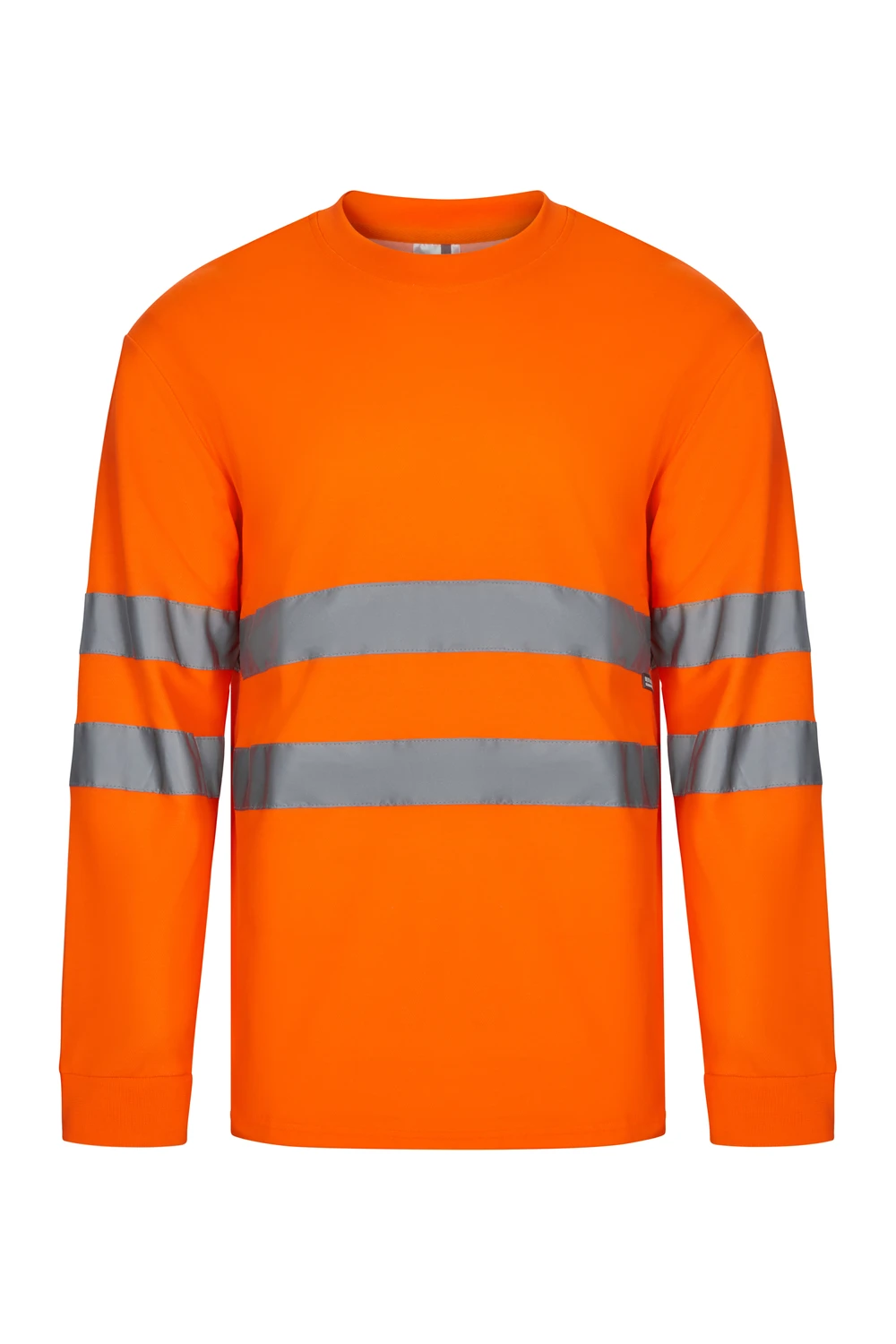 [305604_19_S] CAMISETA CUELLO CANALÉ CINTAS REFLECTANTES 305604 (S, 19 NARANJA FLÚOR)