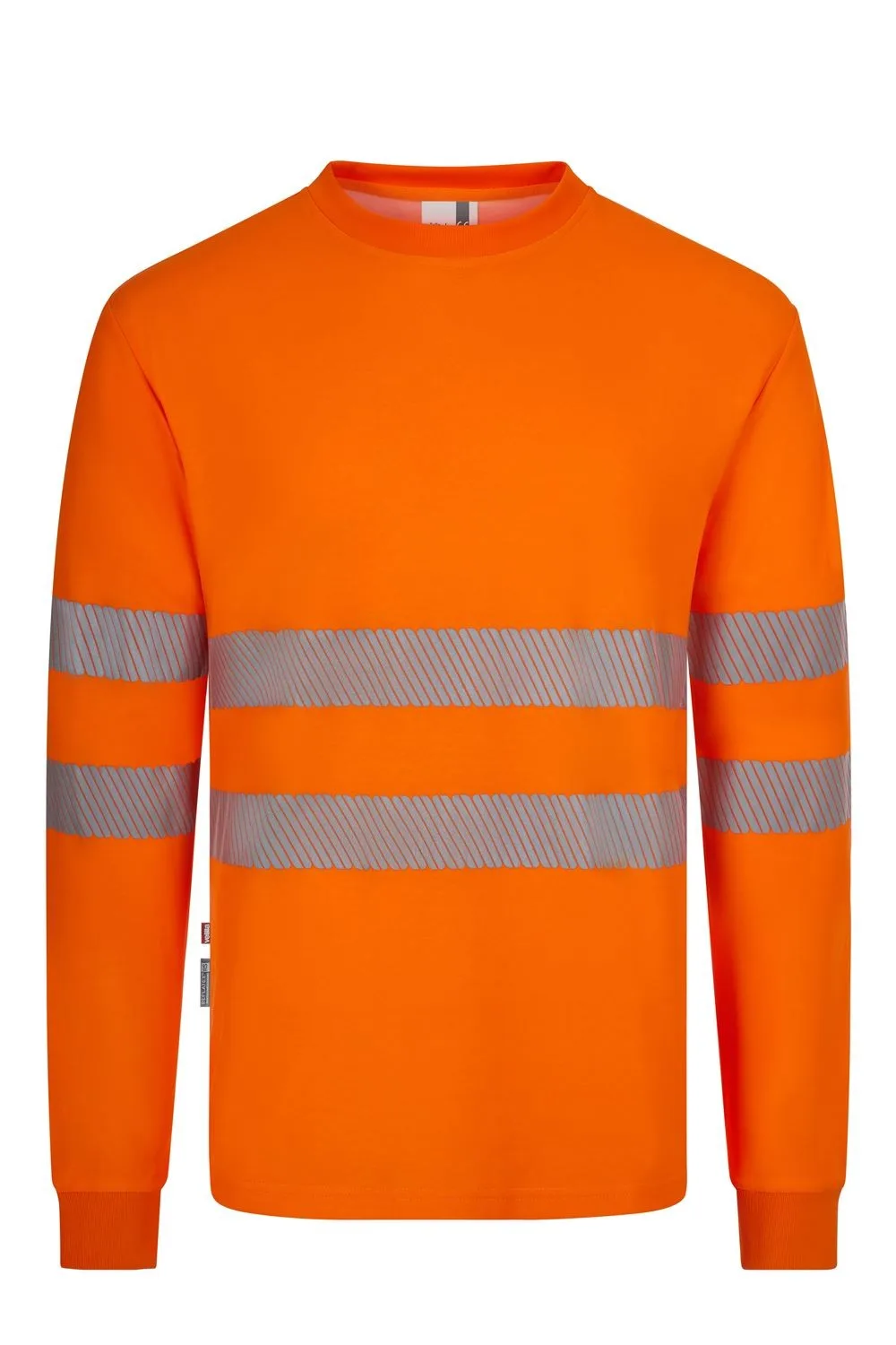 [305618_19_S] CAMISETA CUELLO CANALÉ BANDAS REFLECTANTES 305618 (S, 19 NARANJA FLÚOR)