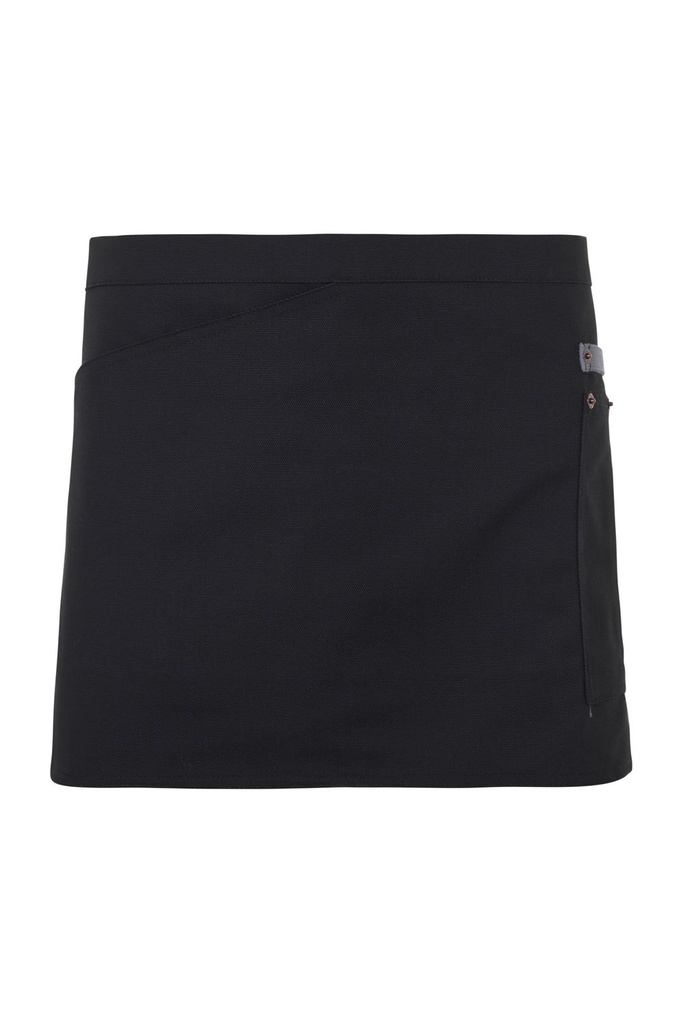 [404221B_00/08_U] DELANTAL AJUSTABLE MULTIBOLSILLOS CONTRASTE 404221B (00/08 NEGRO/GRIS)