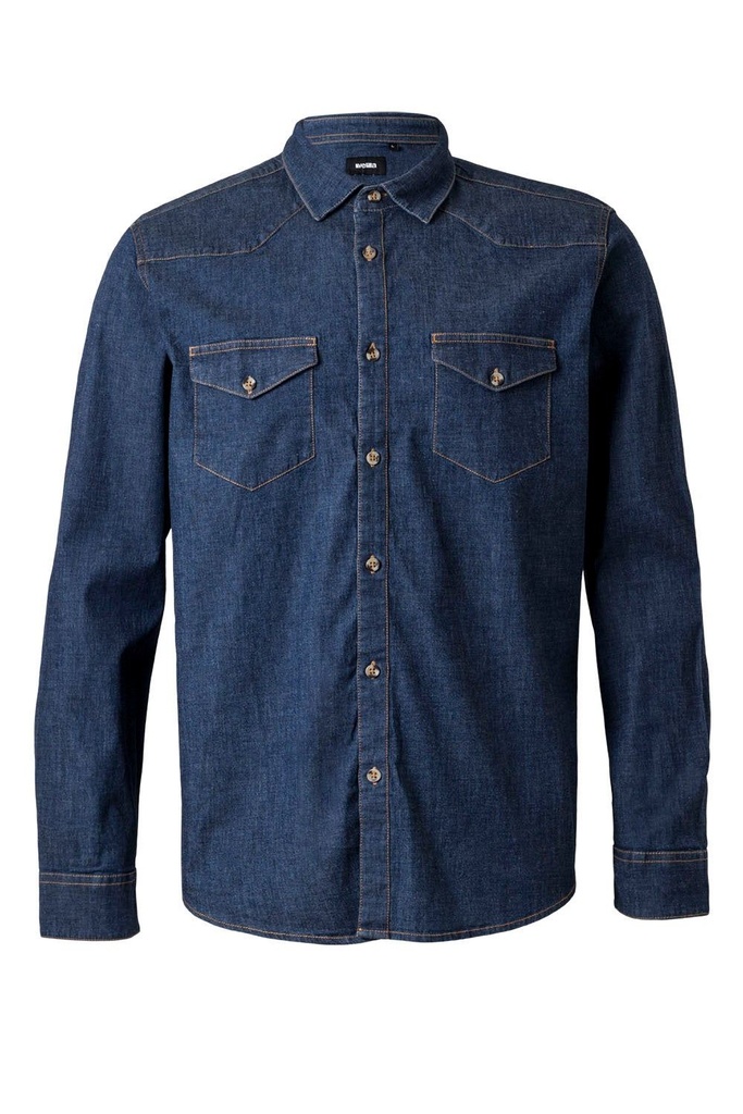 CAMISA STRETCH BOLSILLOS CON TAPETA 405006S