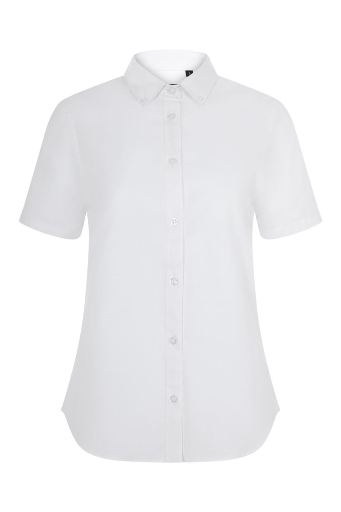 BLUSA M/CORTA STRETCH BOTÓN CUELLO OXFORD