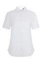BLUSA M/CORTA STRETCH BOTÓN CUELLO OXFORD