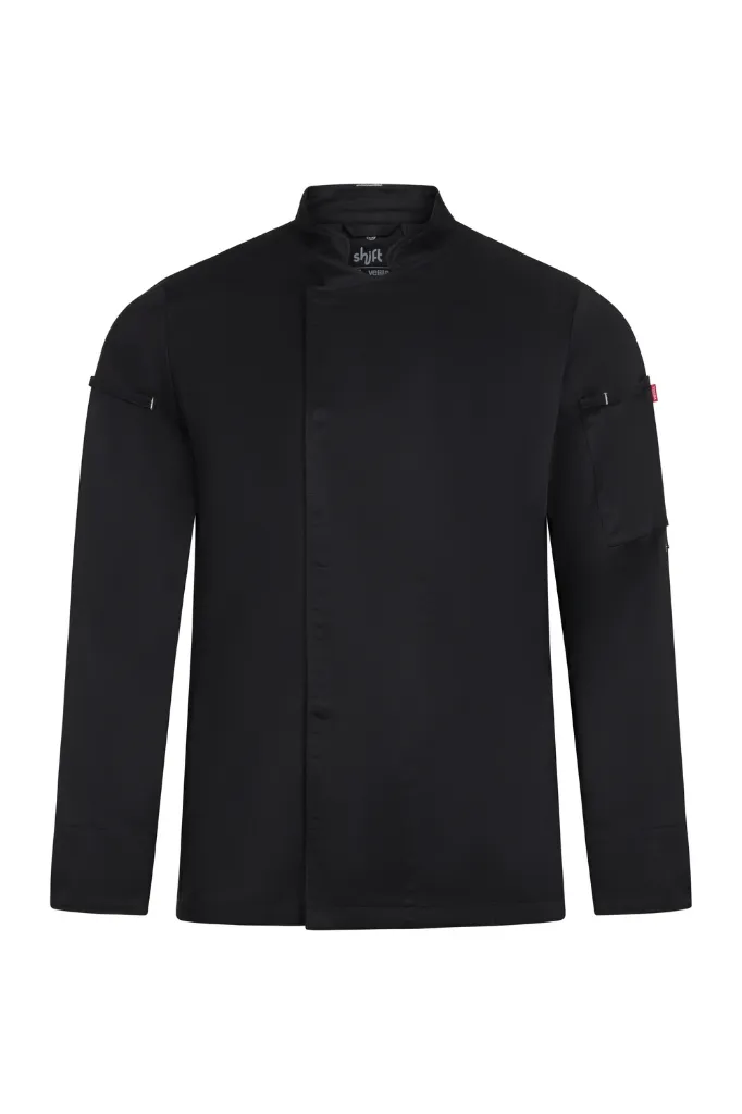 [405211_00_S] CHAQUETILLA DE COCINA M/LARGA MICROFIBRA 405211 (S, 00 NEGRO)