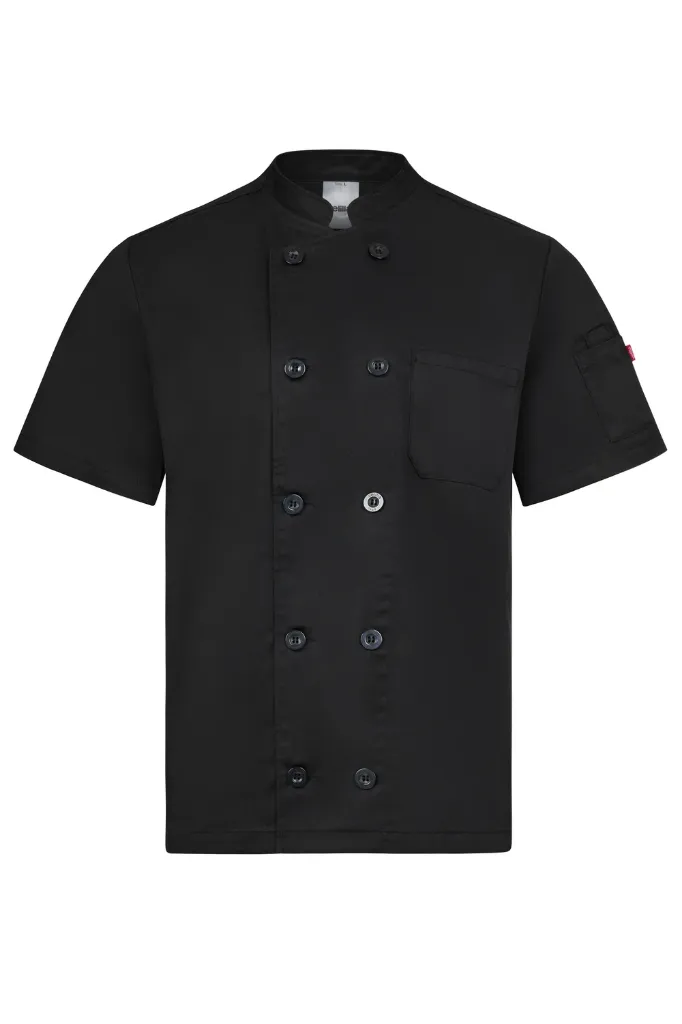 [405222_00_XS] CHAQUETILLA DE COCINA M/CORTA BOTÓN PASTA 405222 (XS, 00 NEGRO)
